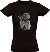 Einstein strooit Dames T-shirt - natuurkunde - slim - hoogbegaafd - studeren - intelligentie - wiskunde - school - studie - grappig