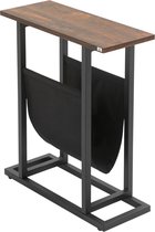 Table d'appoint - Table - Porte-revues - Design industriel - 49 x 19 x 55cm
