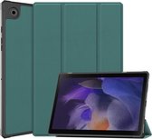 Tablet Hoes geschikt voor de Samsung Galaxy Tab A8 | Book Case met Standaard | Kunstlederen Beschermhoes | Tri-fold | Groen