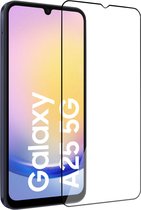 Geschikt voor Samsung Galaxy A25 - Screenprotector - Gehard Glas - Full GuardCover