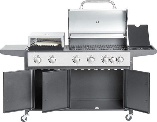 SUMM - Salvatore - Zwart - Staal - Barbecue - BBQ– Pizza Oven - Grill - BBQ Grill - Stevig staal - Smoker - Gasbarbecue - Stijlvol van SUMM — afbeelding 2