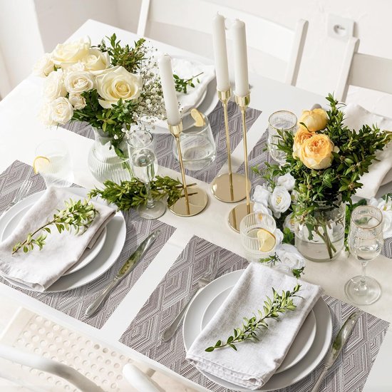 Wintersjaal met franjes en link patroontje Groen Polyester