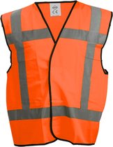SafeWorker LENA SIGNALISATIEVEST EN471 RWS 100% POLYESTER Fluor Oranje maat One size 020