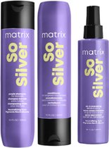 Matrix Total Results So Silver Luxe set - voordeelverpakking - shampoo + conditioner + toning spray - 300+300+200ml