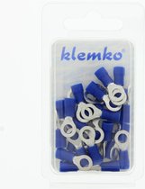 KLEMKO Cosse de câble à anneau isolée M5 sous blister pour fil 1