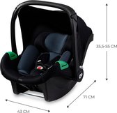 Kinderkraft MINK PRO I-size - Autostoeltje 40-75 cm - vanaf de geboorte - Zwart