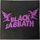 Black Sabbath - Wavy Logo & Daemons Patch - Zwart