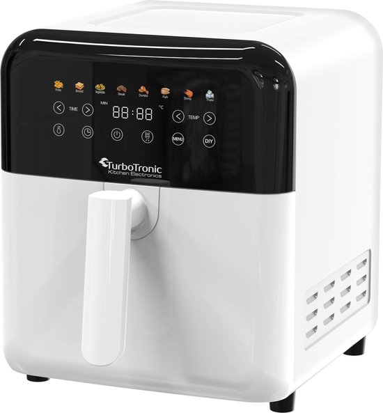 TurboTronic AF190 Digitale Airfryer 6L Wit - TurboTronic - €39,99