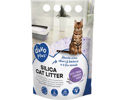 Duvo - Silica Kattenbakvulling Lavendel 6x5 liter