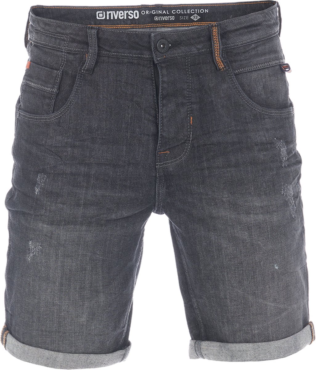 riverso Heren Short RIVTom regular fit Zwart Volwassenen