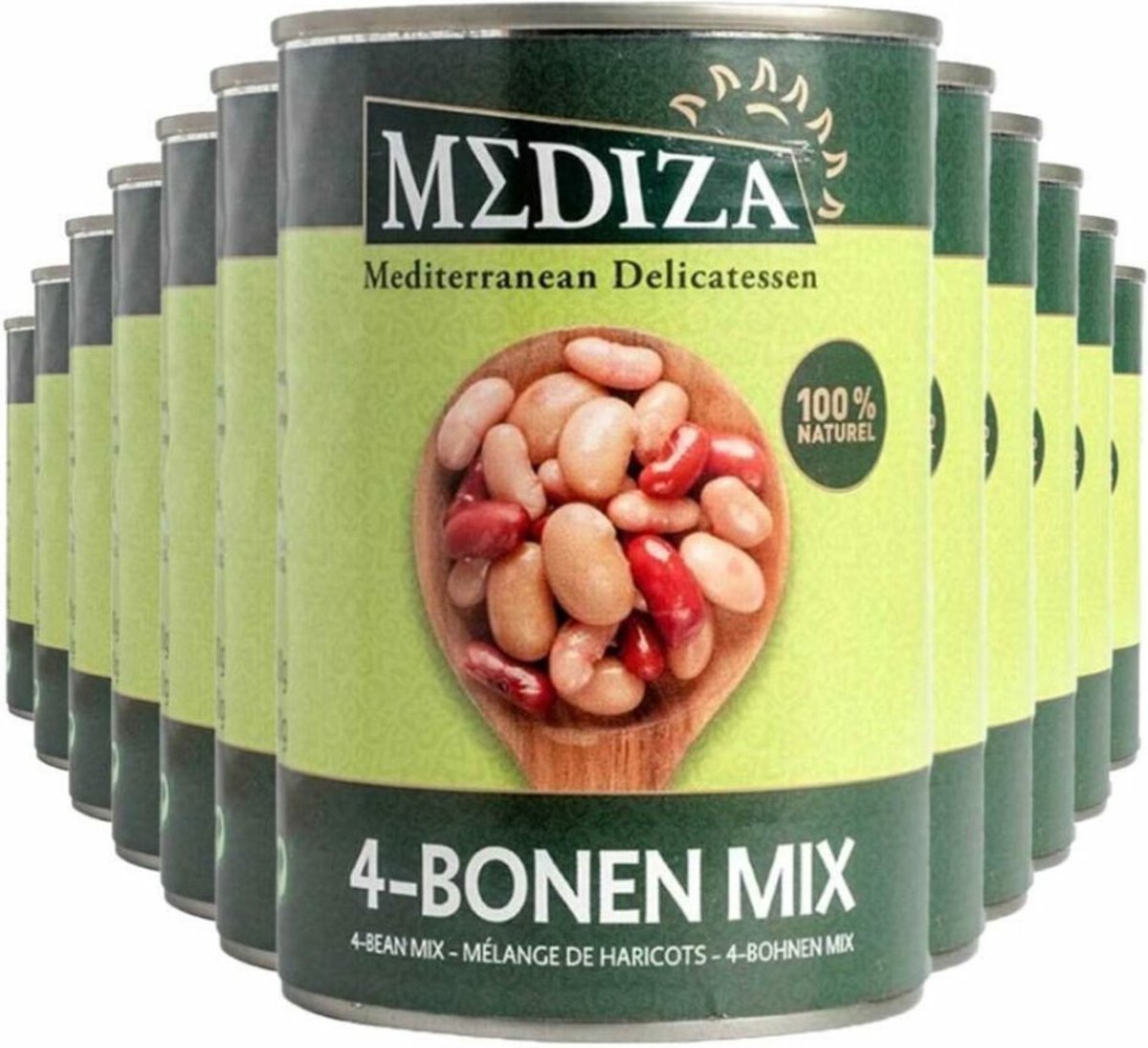 Goedkoopste 12x Mediza 4 Bonen Mix 400 gr