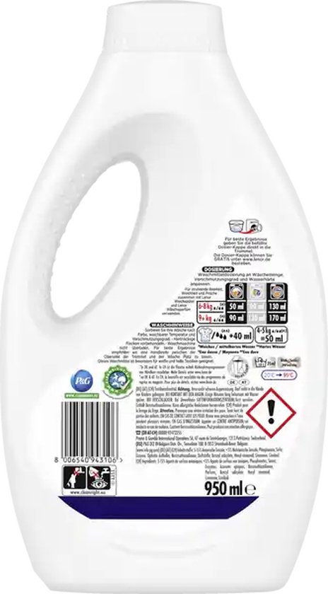 Lenor - Wasmiddel - 2 x20 Wasbeurten