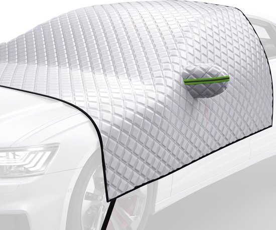 Couverture antigel pour voiture – Couverture anti-glace pour pare-brise de voiture, couverture anti-neige – (230 × 145 cm)