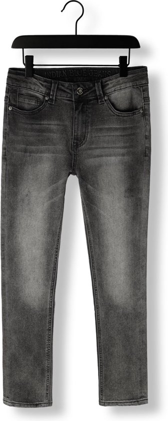 Indian Blue Jeans Jay Tapered Fit Jeans Jongens - Broek - Donkergrijs - Maat 134