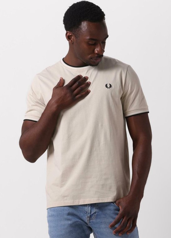 Fred Perry Twin Tipped T-shirt Polos & T-shirts Homme - Polo - Sable - Taille XS