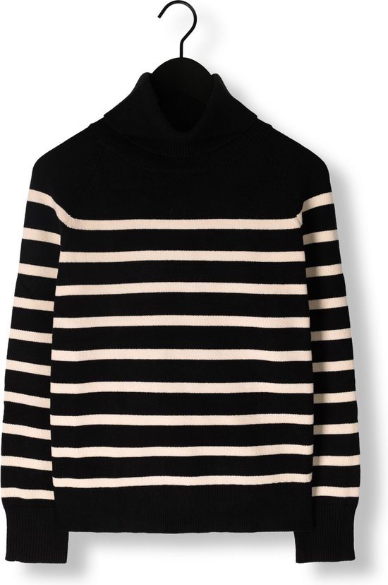 Notre-V Stripe Knit Sweater Truien & vesten Dames - Sweater - Hoodie - Vest- Zwart - Maat XXL