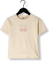 DAILY7 T-shirt Rib Go On Tops & T-shirts Meisjes - Shirt - Beige - Maat 116