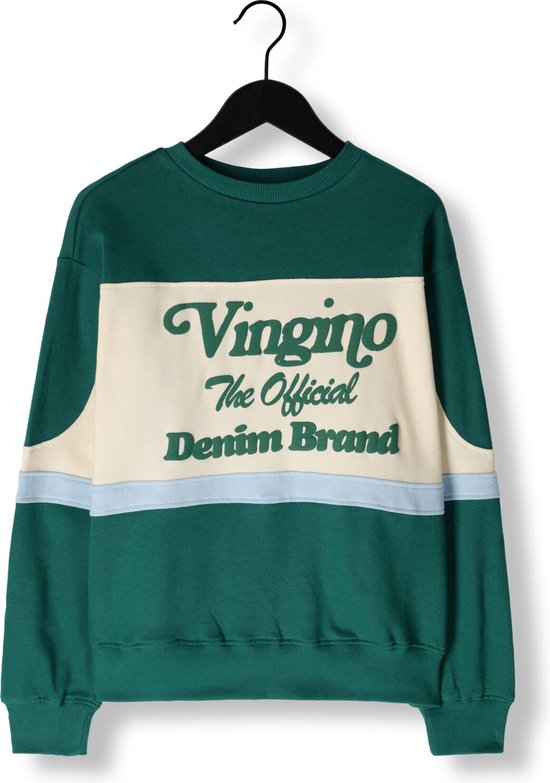 Vingino Sweater Noan Jongens Trui - Bottle Green - Maat 164