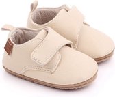 Babyschoentjes – Eerste loopschoentjes - PU Leer - Maat 20-21 - 13cm - Beige