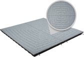 Rubberen tegels | Grijs design | Per 1 m² | Dikte 4,8cm | 100x100cm | Speelplaatstegel