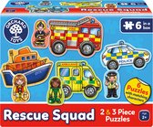 Orchard Toys - Rescue Squad - Reddingsteam puzzel - 6 puzzels in 1 - vanaf 2 jaar