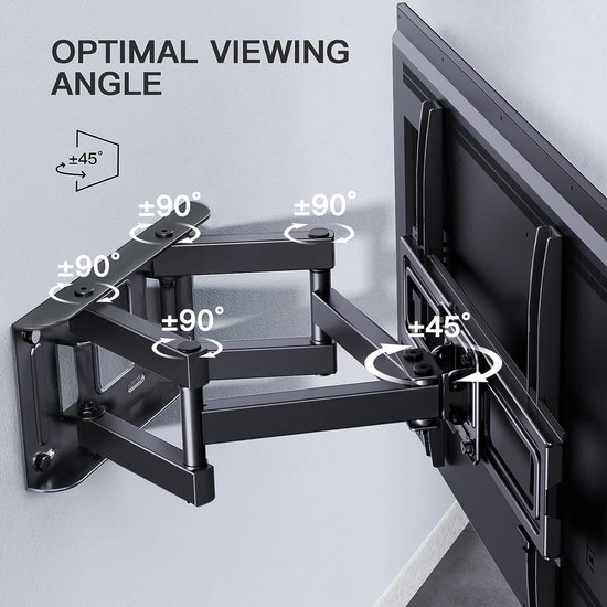 ATHLETIC TV Muurbeugel – Voor 23-55 Inch – VESA 400x400 – Tot 50 Kg – Slechts 27 Mm Diep – Universeel Voor Alle Merken