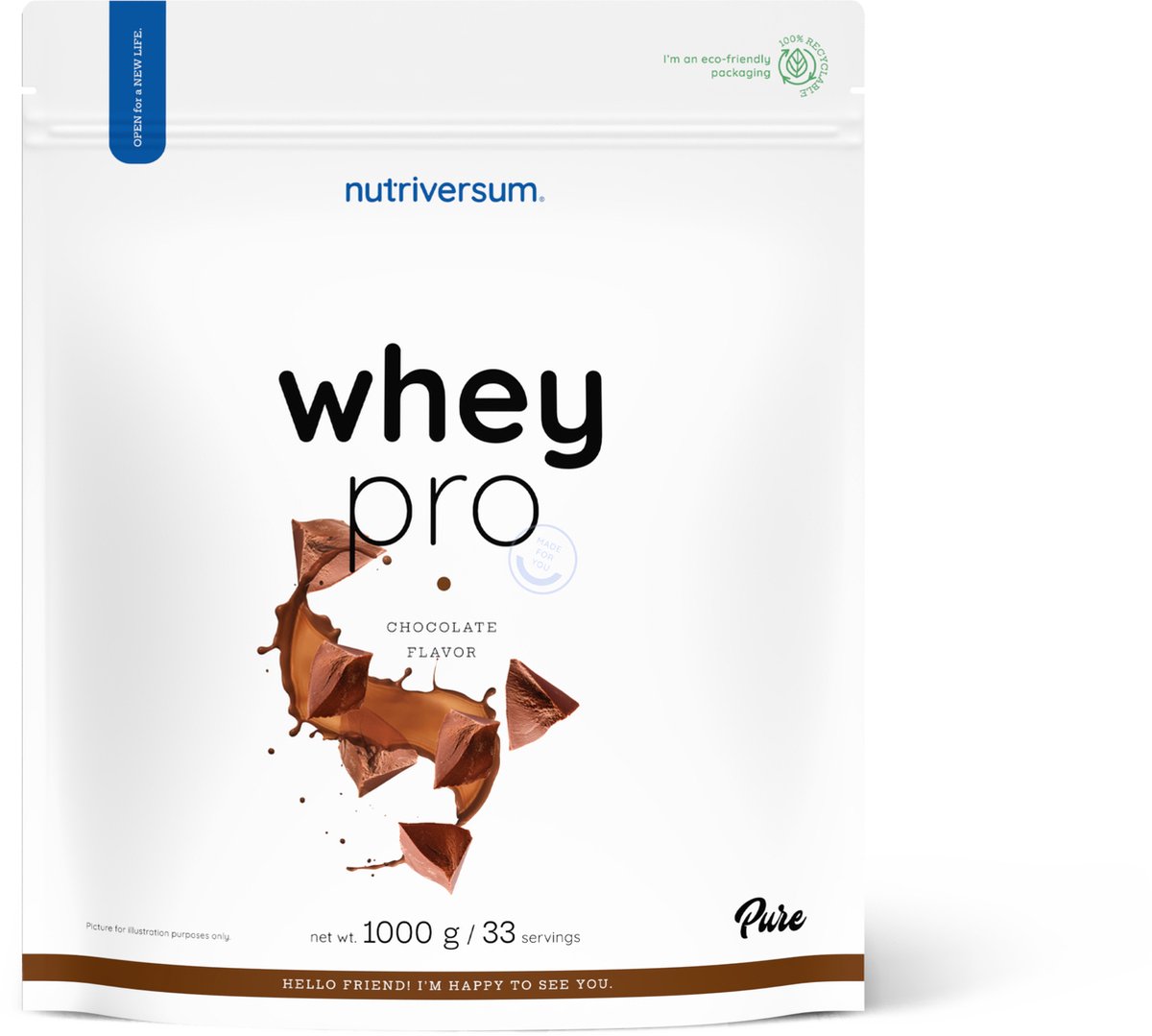 Goedkoopste Nutriversum | WheyPro protein | Chocolate | 1kg 33 servings | Eiwit shake | Proteïne shake | Spijsvertering enzymen | Instant | Eiwitten | Proteïne | Supplement | Concentraat | Nutriworld