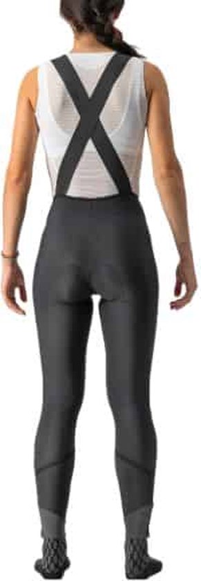 Castelli Tutto Nano Fietsbroek Lang Met Zeem en Zonder Bretels Zwart Dames