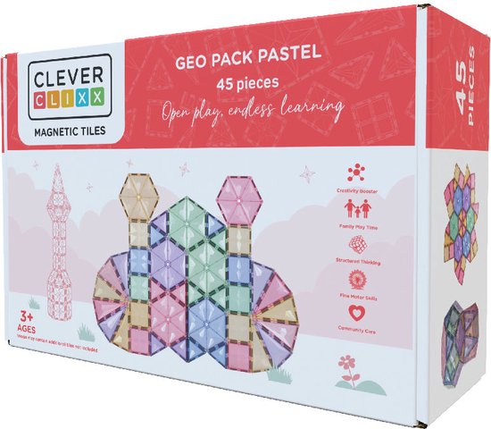 Cleverclixx Geo Pack Pastel | 45 Stuks