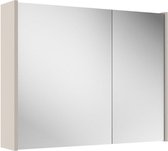 Adema Spiegelkast - 80x63x16cm - inclusief zijpanelen - cotton (beige)