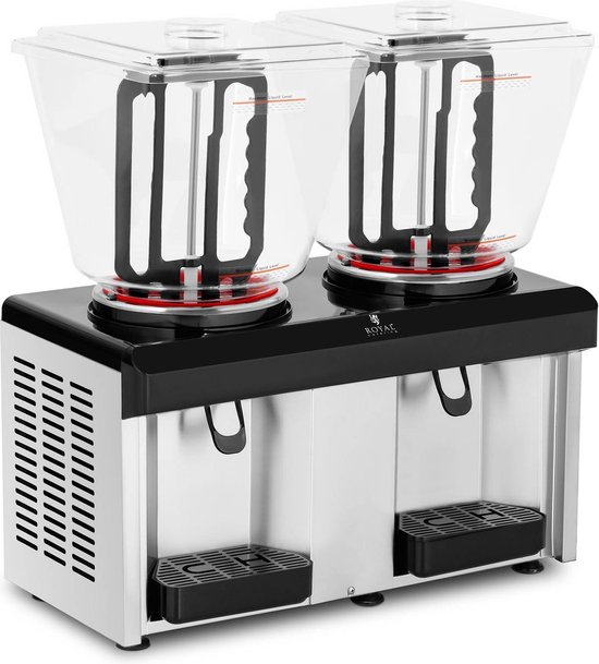 Distributeur à Soupe Bain-marie Professionnel Royal Catering - 2 Réservoirs De 2,75L, Température Réglable 30-110°C