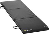Gymrex Gymnastiekmat - 180 x 60 x 5 cm - opvouwbaar- zwart - Turnmat - Fitness mat - Yoga mat - Zachte Vloermat voor Kinderen