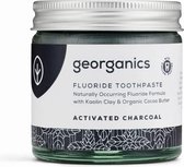 Georganics Fluoride Tandpasta - Actieve Houtskool - Natuurlijke Whitening - Vegan - COSMOS Natural