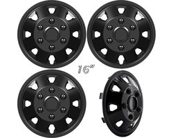 EXTRA BOLLE Wieldoppen ITAH 16-inch zwart. Set a 4 stuks