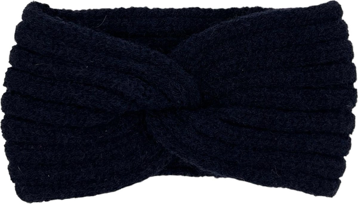 Hoofdband winter - dames - vrouwen - donkerblauw