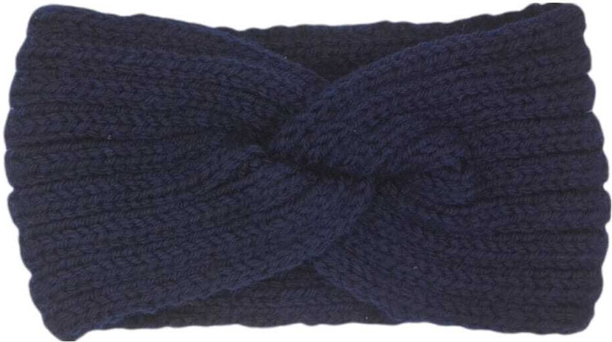 Hoofdband winter - dames - vrouwen - donkerblauw