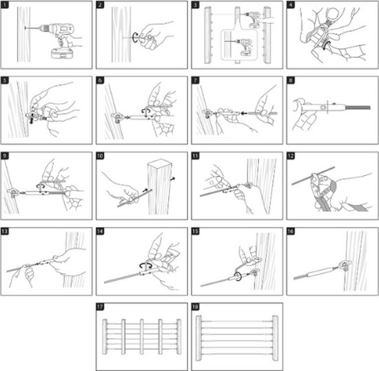 DIY Balustrade – Railing set 1000mm