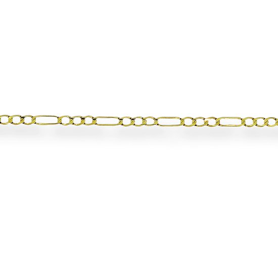 Gouden Figaro Ketting 1.2 mm 45 cm 14 karaats
