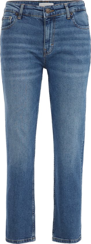 WE Fashion Dames mid rise straight fit jeans met comfortstretch