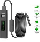 oplaadbare draadloze WiFi-endoscoop 1080P 2.0MP IP67 waterdichte inspectiecamera met 5 meter flexibele kabel voor iPhone en Android telefoon