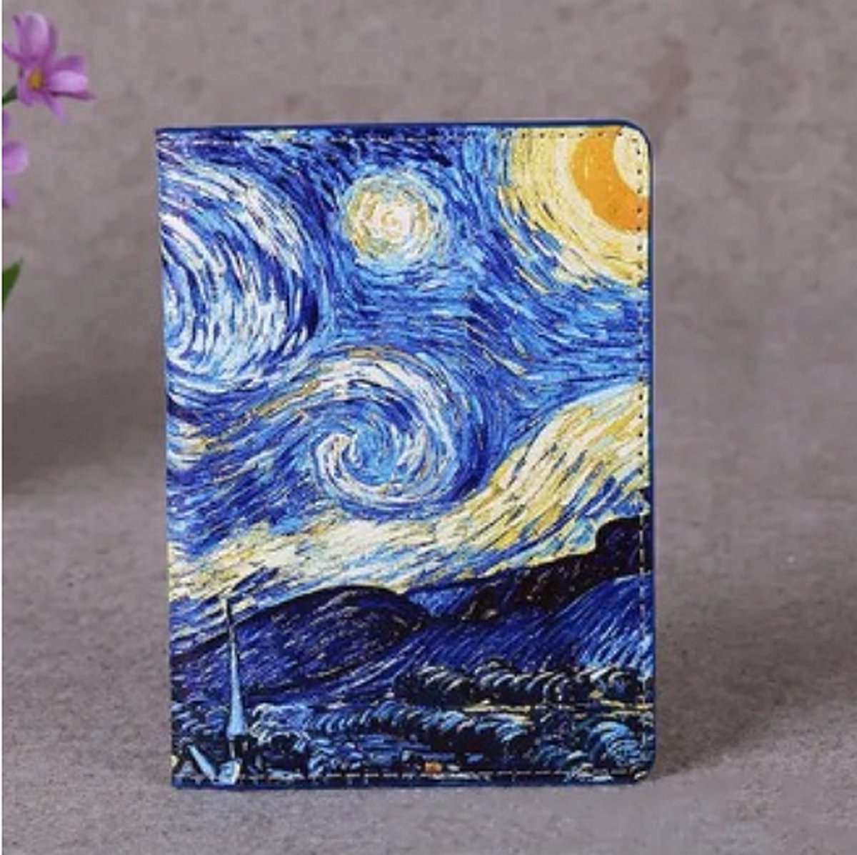 Hollandse meesters paspoort mapje Sterrennacht Vincent van Gogh