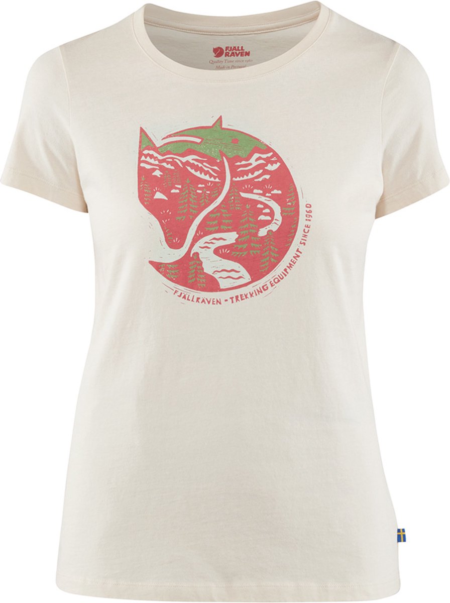 Fjällräven Arctic Fox T-shirt Met Korte Mouwen Wit M Vrouw