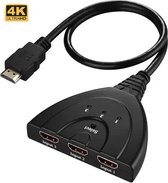 Innovaland - 3 en 1 - Switch HDMI - 4K@60hz - 3 In 1 Out / 1 in 3 out - HDMI Switch Automatique - HDMI Switcher 3D - 1080P