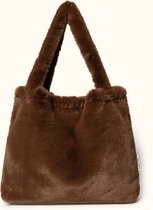 Studio Noos Brown Faux Fur Mom Bag