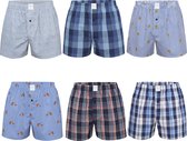 MG-1 Boxers Large Homme 6-Pack D305 Assorti Multipack - Taille L