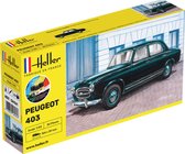 1:43 Heller 56161 Peugot 403 Car - Starter Kit Plastic Modelbouwpakket