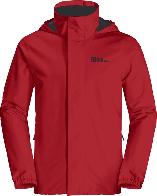 Chemise outdoor homme Jack Wolfskin STORMY POINT 2L JKT M - rouge brillant - Taille M