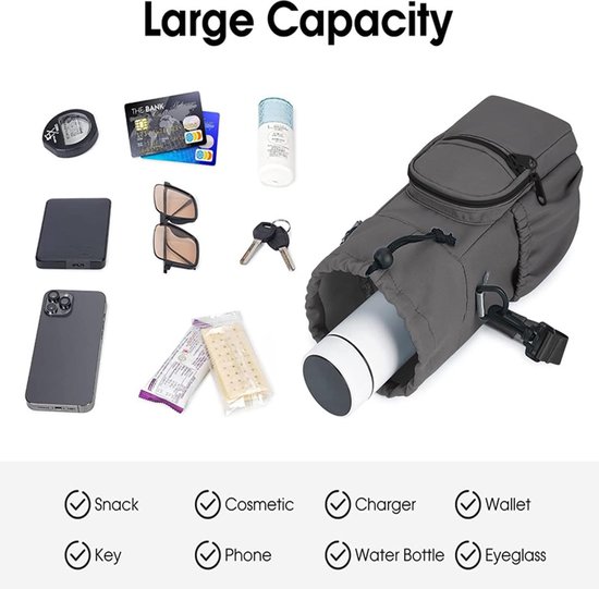 Wusideday Waterfleshouder tas | Wandelen Telefoondrager, Onbreekbaar Mouw Morsbestendig Pouch voor Reizen Auto Camping Gym Tas Sport Wandelen, Paars, Refer to description, Unisex