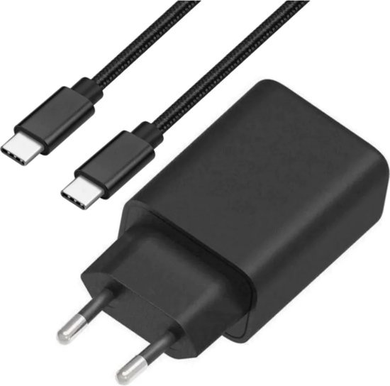 Snellader Set - USB-C naar USB-C Kabel 2 Meter - 25W - Geschikt voor S24, S23, S22, S21, S20 series en A73, A53, A13, A23 series - Power Delivery & PPS Fast Charging - Phreeze