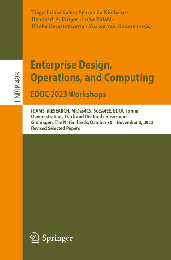 Lecture Notes in Business Information Processing498- Enterpr ... - cover